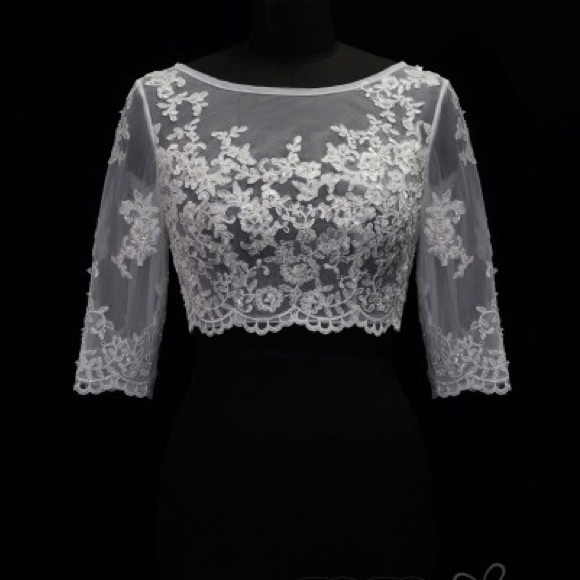 Bridal/wedding bolero jacket - Picture 1 of 3